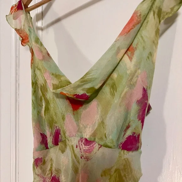 🪷Catherine Malandrino Classic 100% Silk - Picture 3 of 3